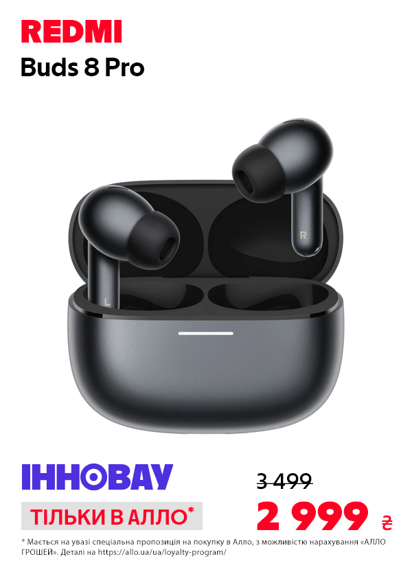 Навушники Redmi Buds 8 Pro (BHR08GOGL) Obsidian Black